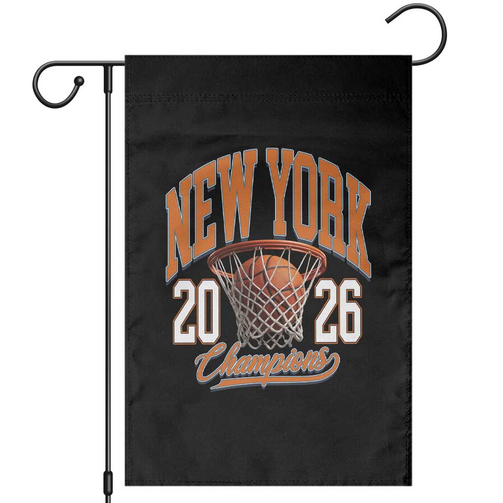 Vintage New York Champions 2026 Garden Flag Hoops Fan Gift TS12 Black Print Your Wear