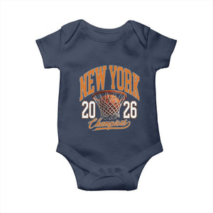 Vintage New York Champions 2026 Baby Onesie Hoops Fan Gift