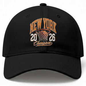 Vintage New York Champions 2026 Baseball Cap Hoops Fan Gift