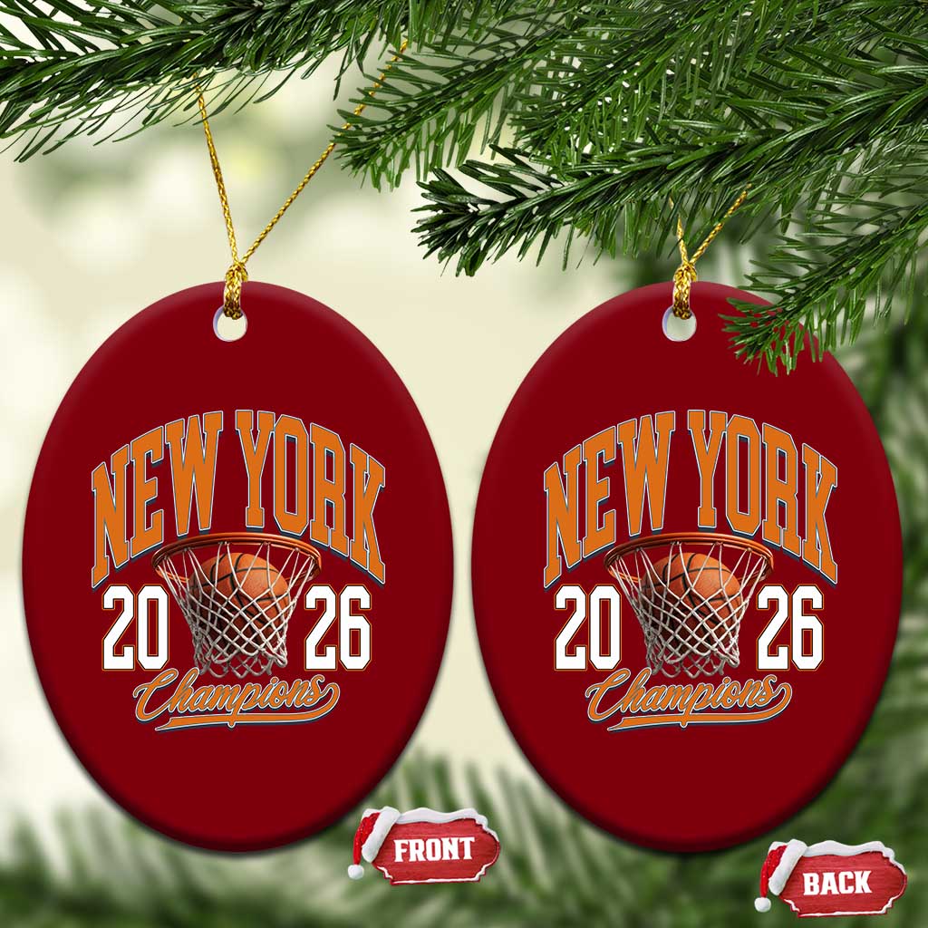 Vintage New York Champions 2026 Ceramic Ornament Hoops Fan Gift TS12 Print Your Wear