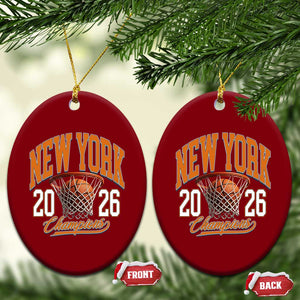 Vintage New York Champions 2026 Ceramic Ornament Hoops Fan Gift TS12 Print Your Wear