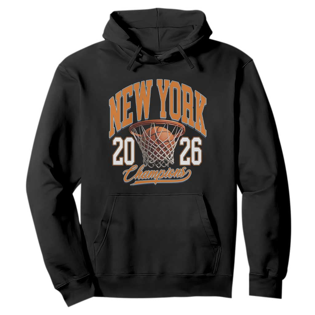 Vintage New York Champions 2026 Hoodie Hoops Fan Gift TS12 Black Print Your Wear