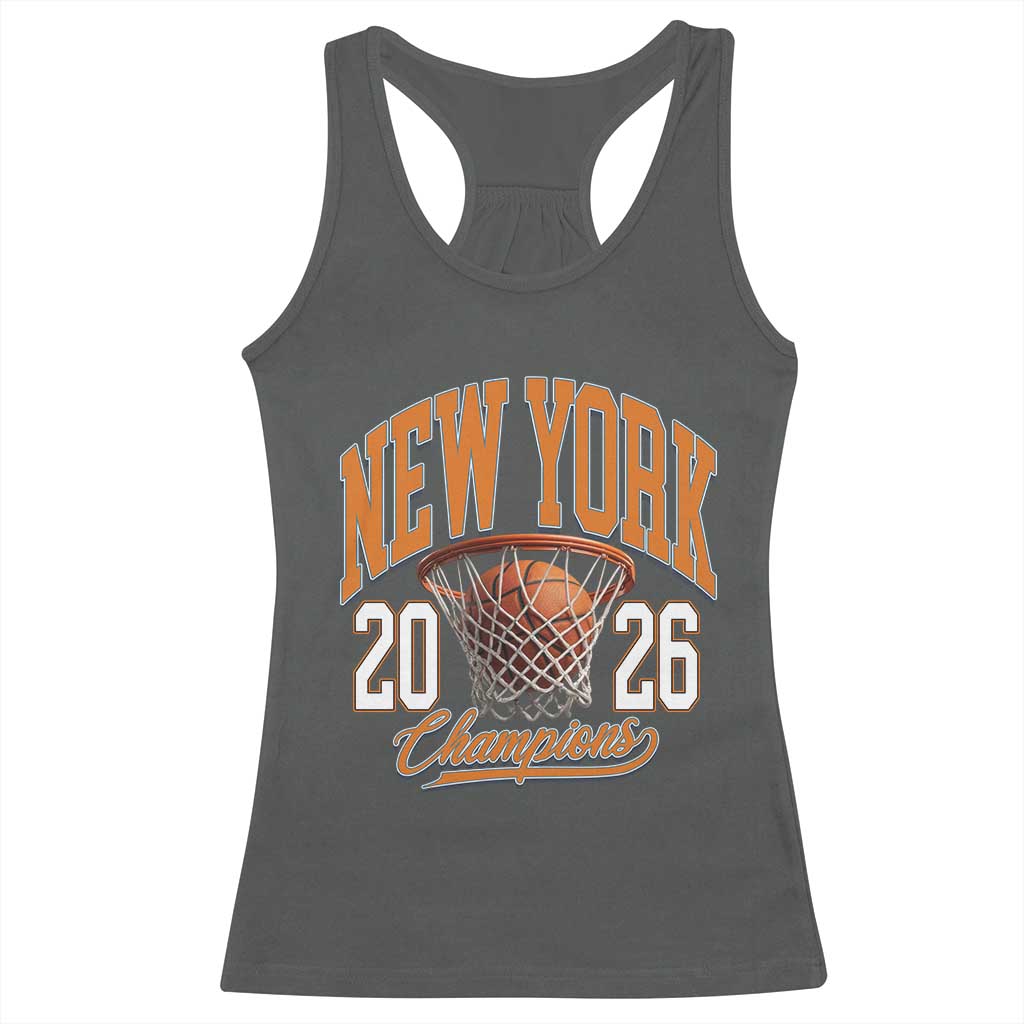 Vintage New York Champions 2026 Racerback Tank Top Hoops Fan Gift