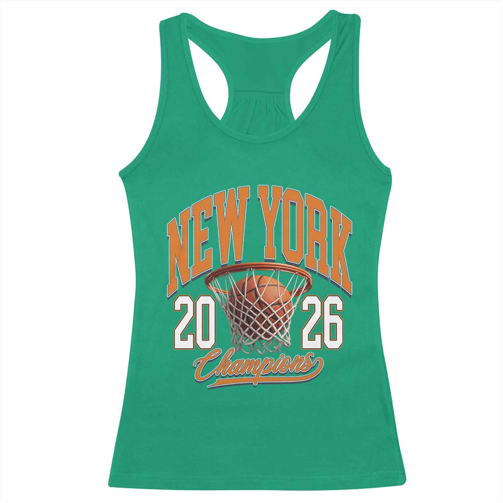 Vintage New York Champions 2026 Racerback Tank Top Hoops Fan Gift