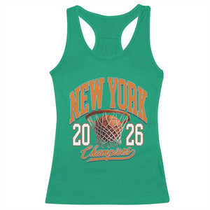 Vintage New York Champions 2026 Racerback Tank Top Hoops Fan Gift