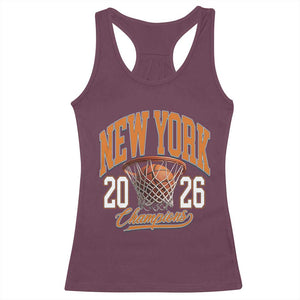 Vintage New York Champions 2026 Racerback Tank Top Hoops Fan Gift