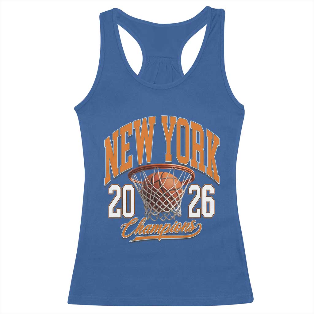 Vintage New York Champions 2026 Racerback Tank Top Hoops Fan Gift