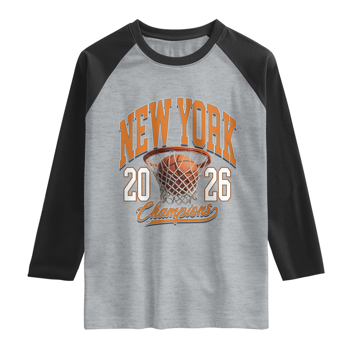 Vintage New York Champions 2026 Raglan Shirt Hoops Fan Gift