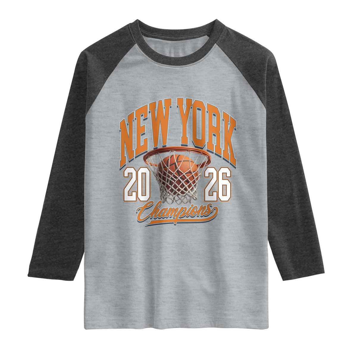 Vintage New York Champions 2026 Raglan Shirt Hoops Fan Gift