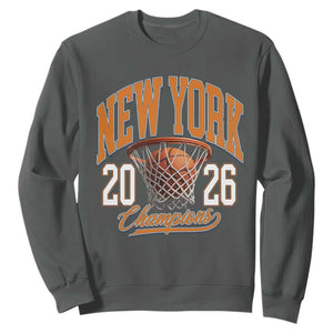 Vintage New York Champions 2026 Sweatshirt Hoops Fan Gift