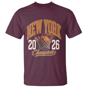 Vintage New York Champions 2026 T Shirt Hoops Fan Gift