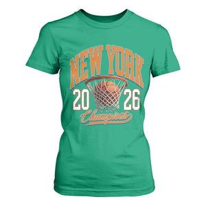 Vintage New York Champions 2026 T Shirt For Women Hoops Fan Gift