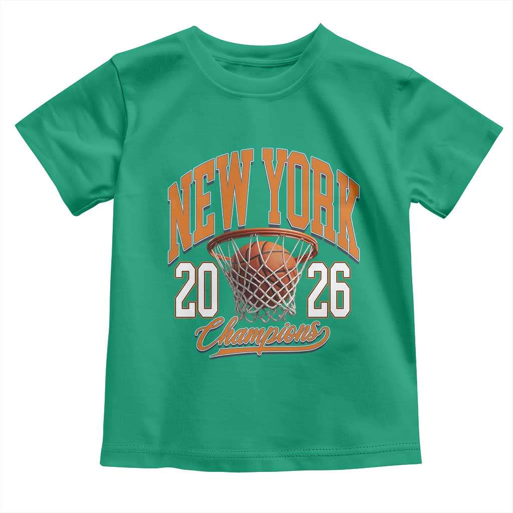 Vintage New York Champions 2026 Toddler T Shirt Hoops Fan Gift