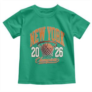 Vintage New York Champions 2026 Toddler T Shirt Hoops Fan Gift