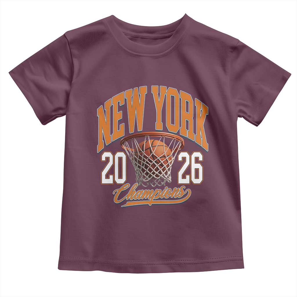 Vintage New York Champions 2026 Toddler T Shirt Hoops Fan Gift