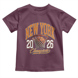 Vintage New York Champions 2026 Toddler T Shirt Hoops Fan Gift