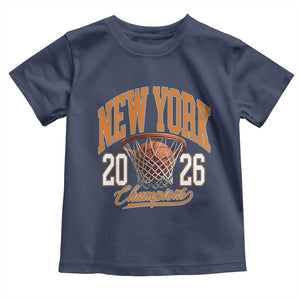 Vintage New York Champions 2026 Toddler T Shirt Hoops Fan Gift