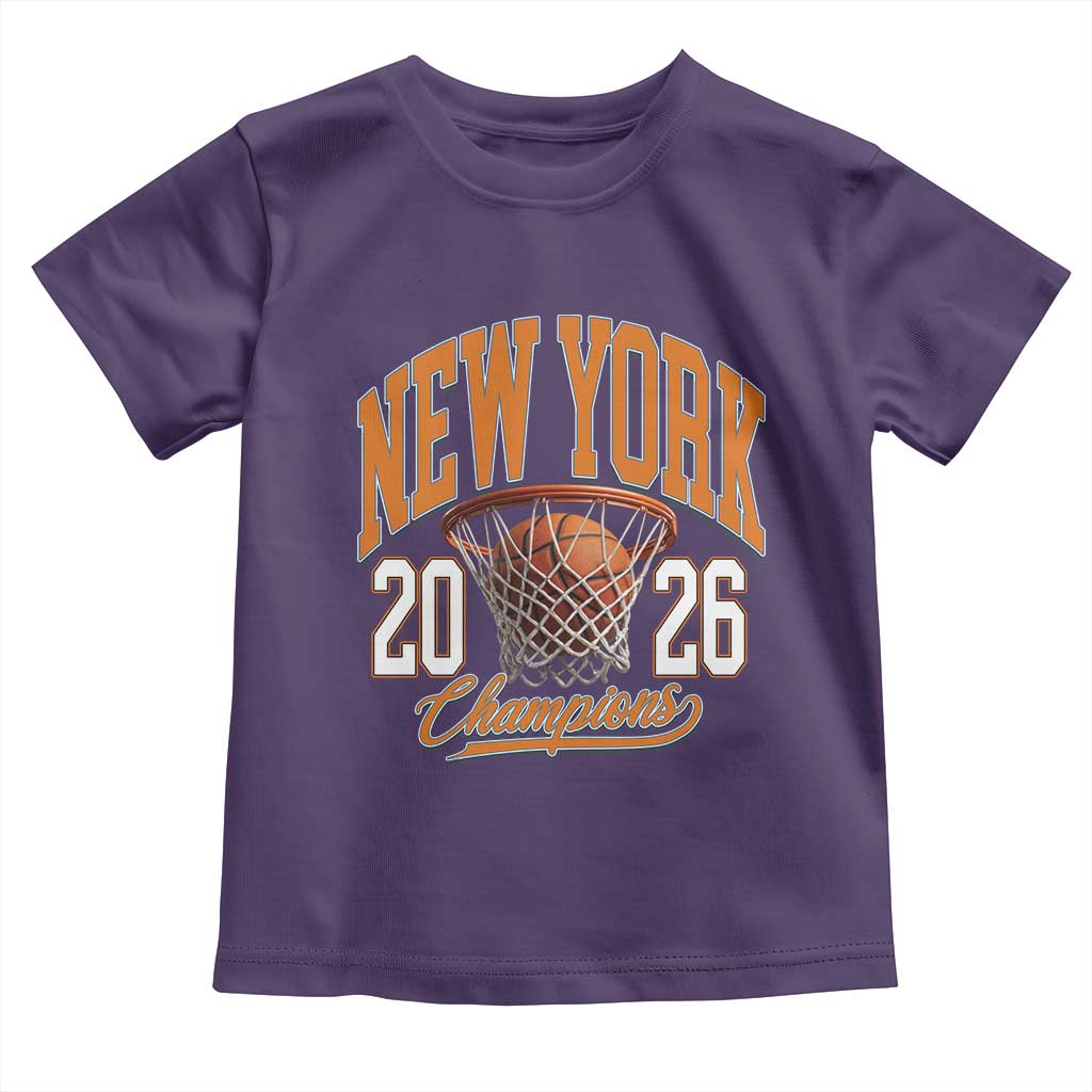 Vintage New York Champions 2026 Toddler T Shirt Hoops Fan Gift
