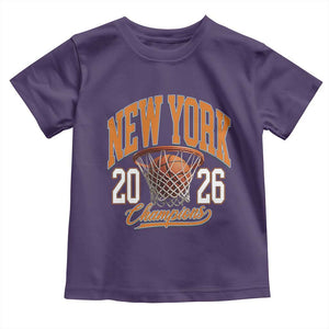 Vintage New York Champions 2026 Toddler T Shirt Hoops Fan Gift