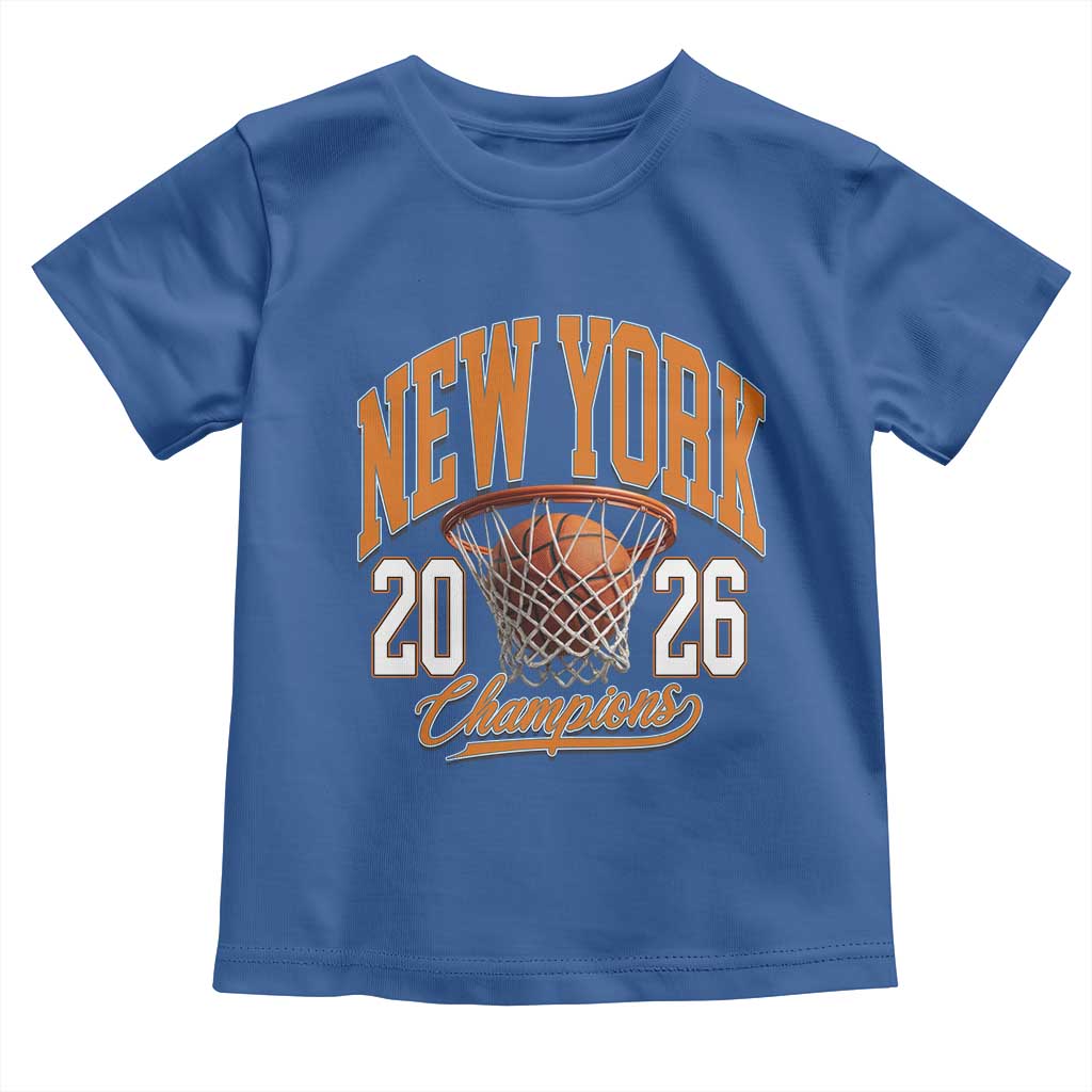 Vintage New York Champions 2026 Toddler T Shirt Hoops Fan Gift