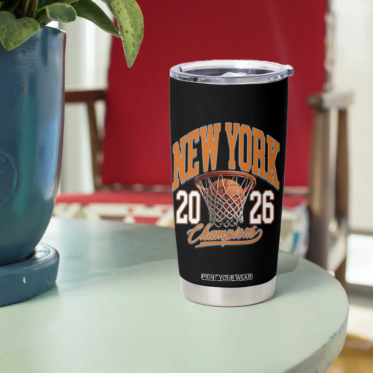 Vintage New York Champions 2026 Tumbler Cup Hoops Fan Gift TS12 Print Your Wear