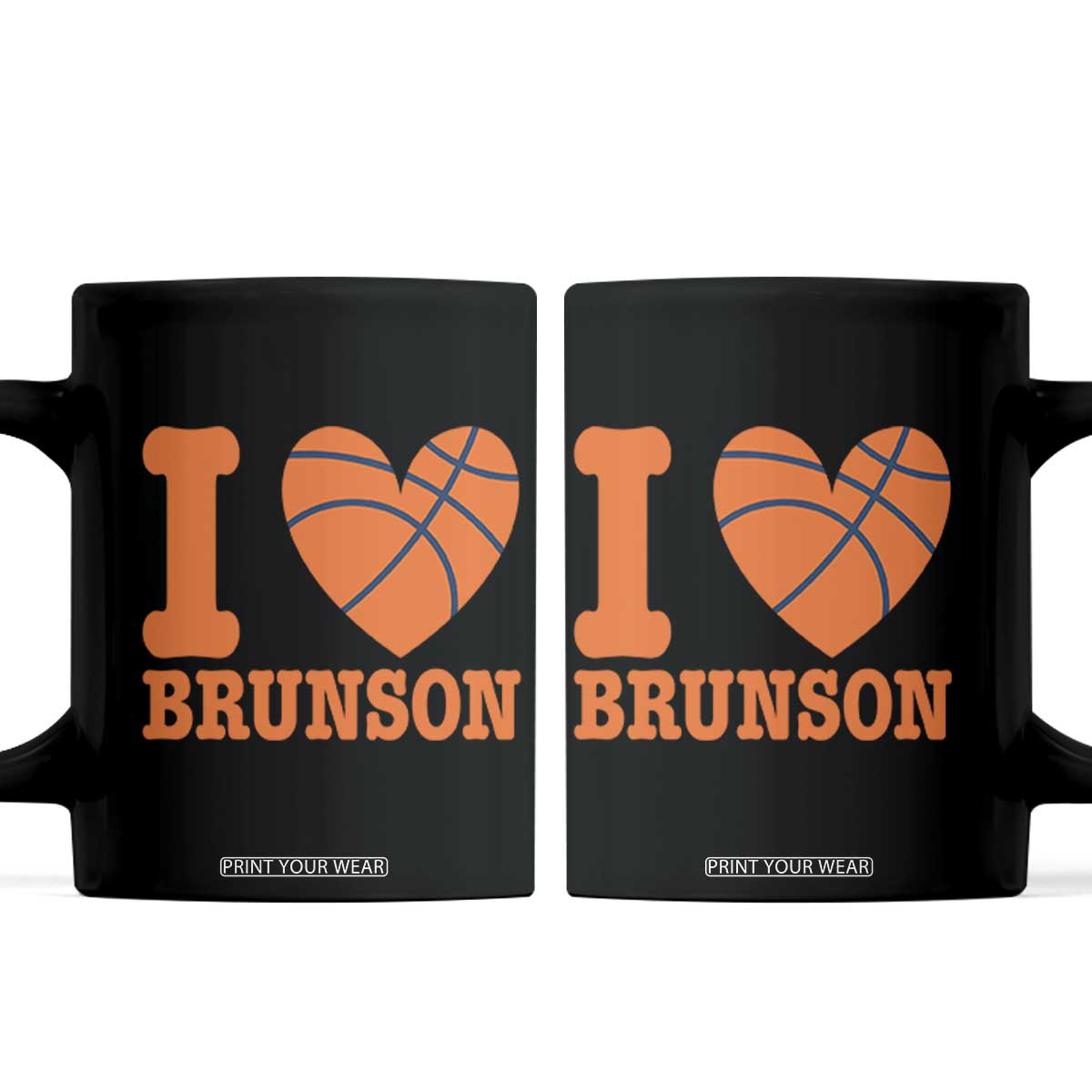Funny I Love Brunson Name Coffee Mug Hoops Fan Gift