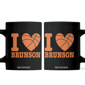 Funny I Love Brunson Name Coffee Mug Hoops Fan Gift