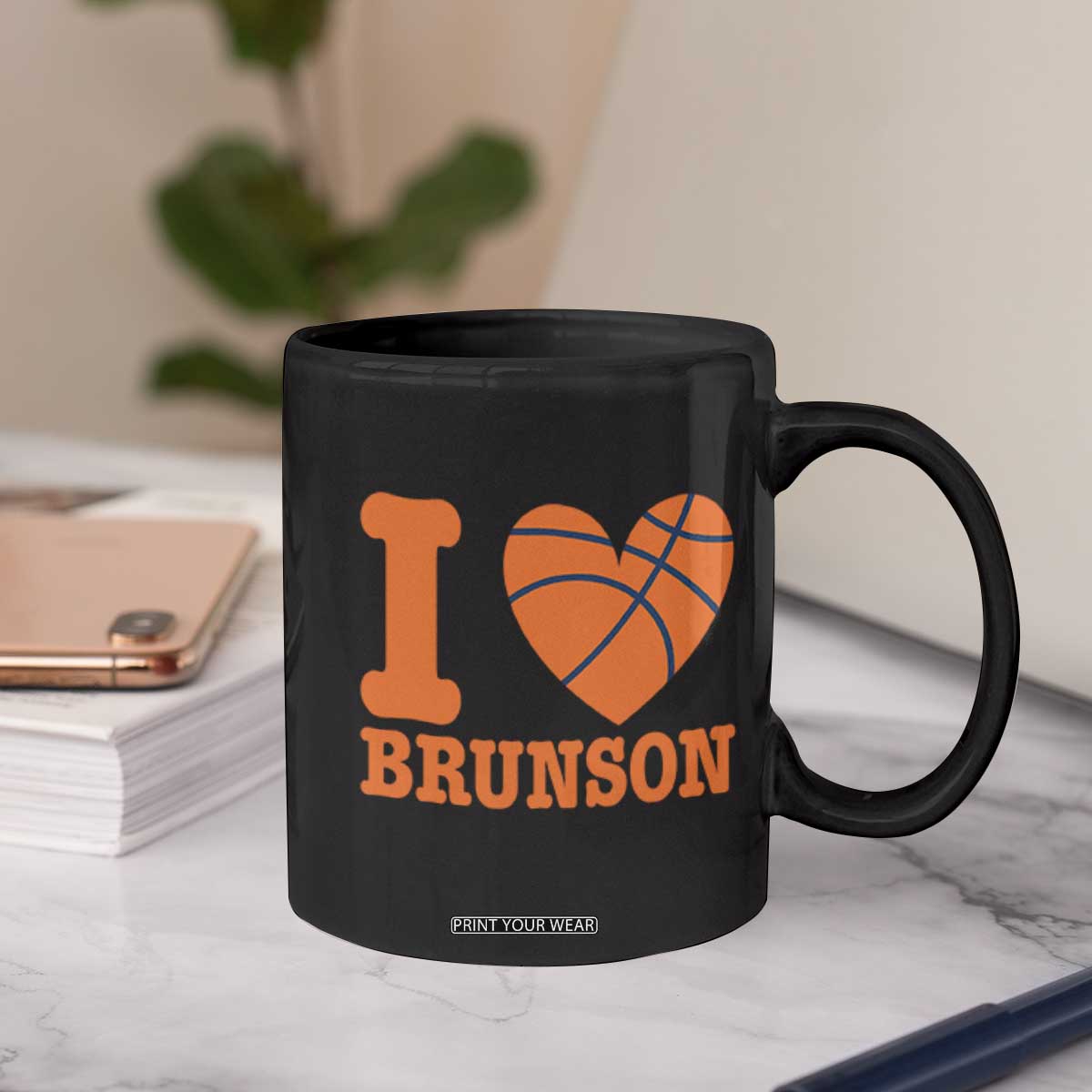 Funny I Love Brunson Name Coffee Mug Hoops Fan Gift