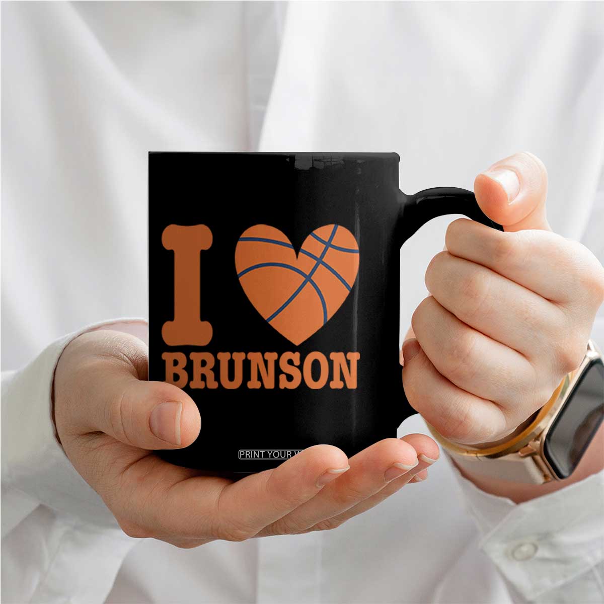Funny I Love Brunson Name Coffee Mug Hoops Fan Gift