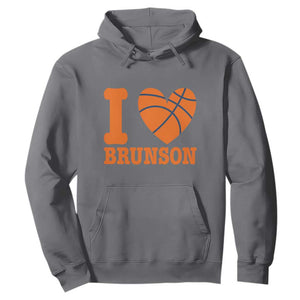 Funny I Love Brunson Name Hoodie Hoops Fan Gift