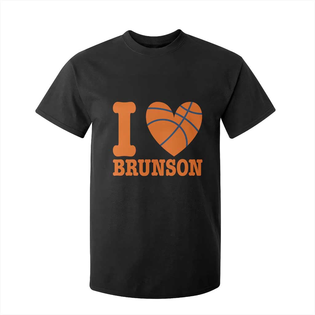 Funny I Love Brunson Name T Shirt For Kid Hoops Fan Gift