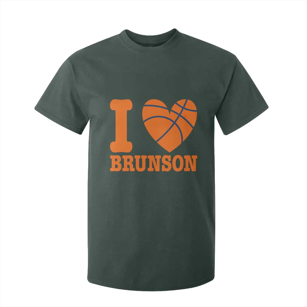 Funny I Love Brunson Name T Shirt For Kid Hoops Fan Gift