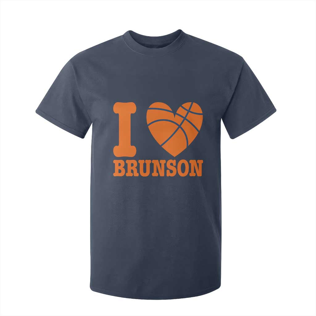 Funny I Love Brunson Name T Shirt For Kid Hoops Fan Gift