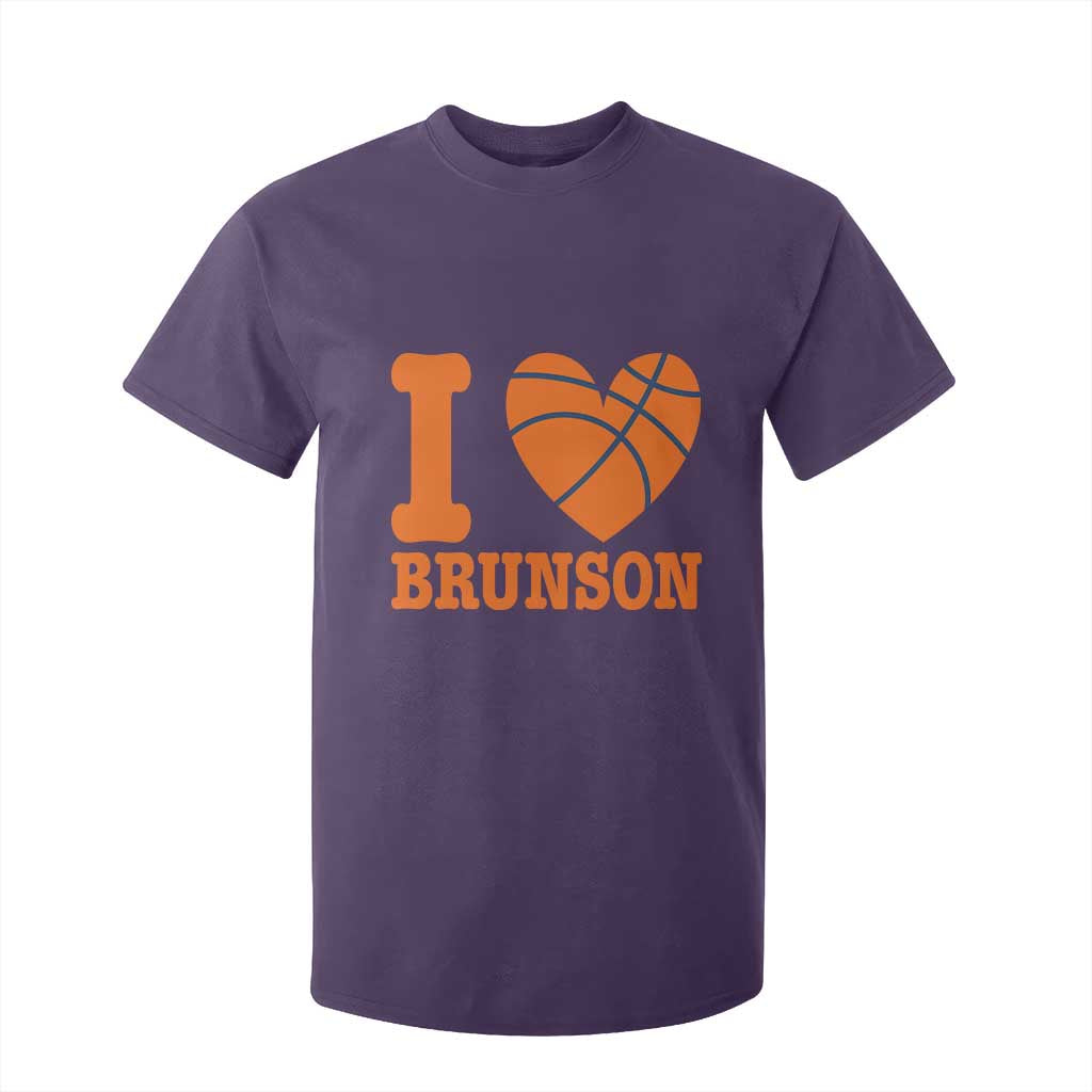 Funny I Love Brunson Name T Shirt For Kid Hoops Fan Gift