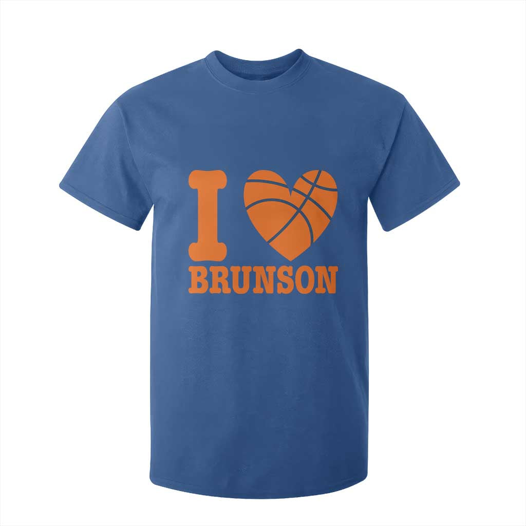 Funny I Love Brunson Name T Shirt For Kid Hoops Fan Gift