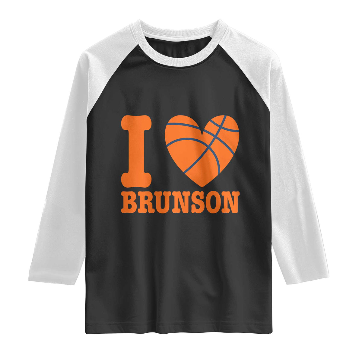 Funny I Love Brunson Name Raglan Shirt Hoops Fan Gift