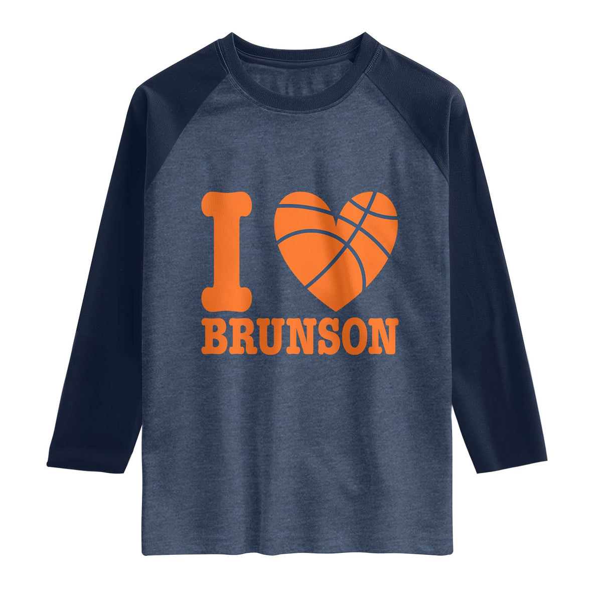 Funny I Love Brunson Name Raglan Shirt Hoops Fan Gift
