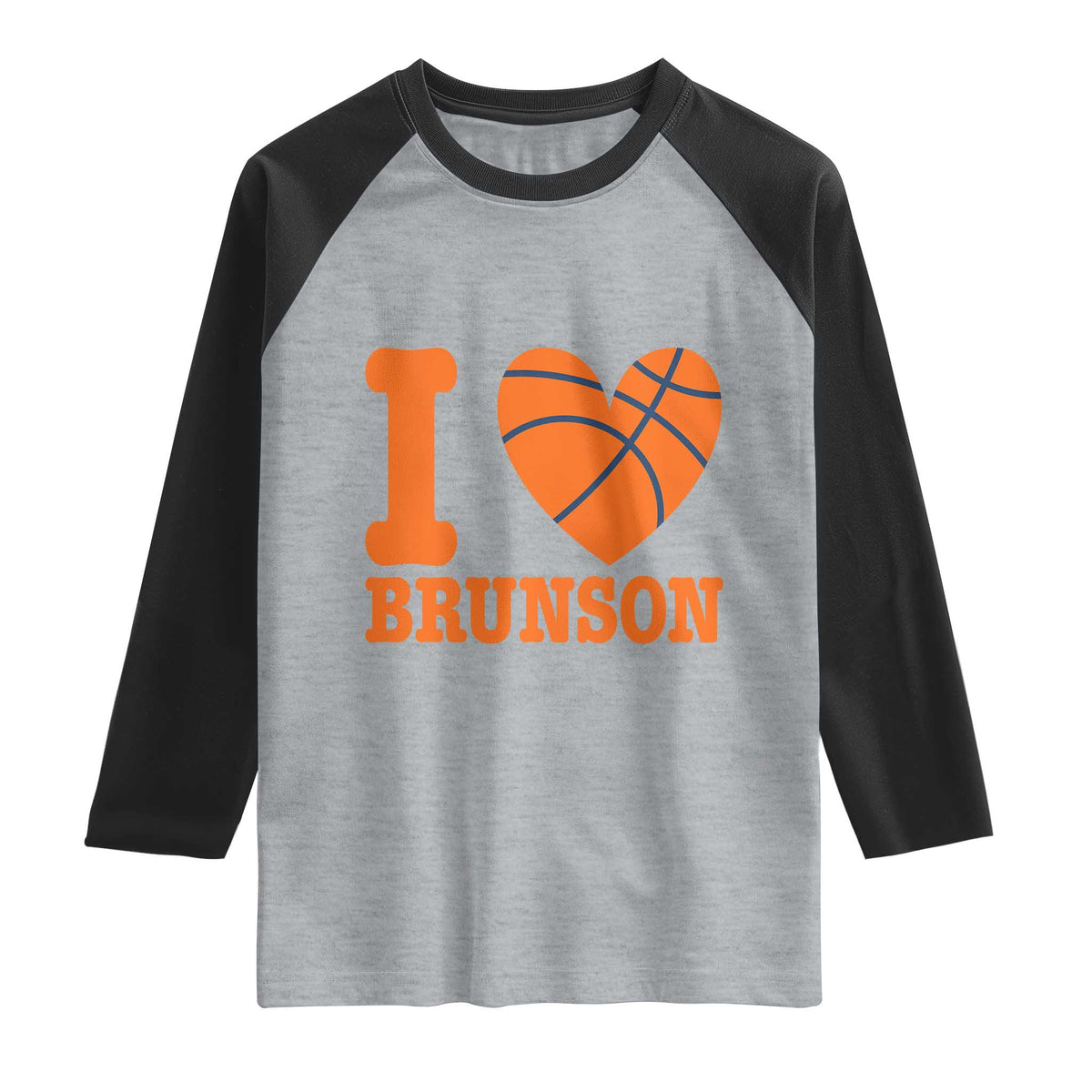 Funny I Love Brunson Name Raglan Shirt Hoops Fan Gift