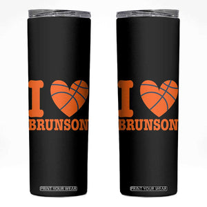 Funny I Love Brunson Name Skinny Tumbler Hoops Fan Gift