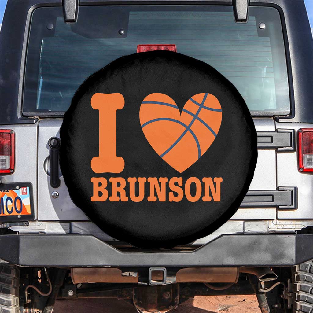 Funny I Love Brunson Name Spare Tire Cover Hoops Fan Gift
