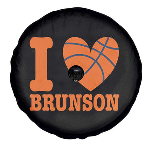 Funny I Love Brunson Name Spare Tire Cover Hoops Fan Gift