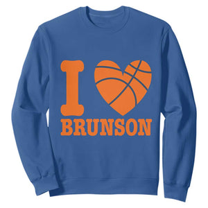 Funny I Love Brunson Name Sweatshirt Hoops Fan Gift