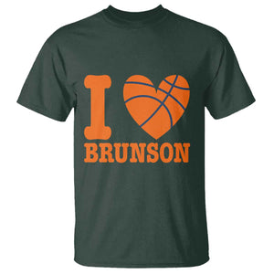 Funny I Love Brunson Name T Shirt Hoops Fan Gift