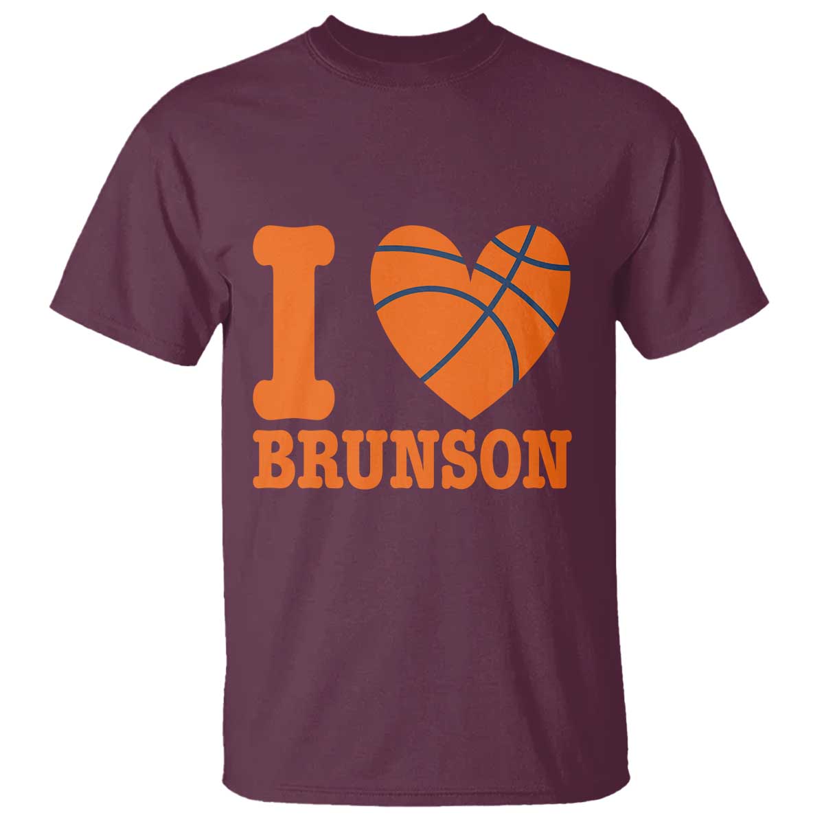 Funny I Love Brunson Name T Shirt Hoops Fan Gift