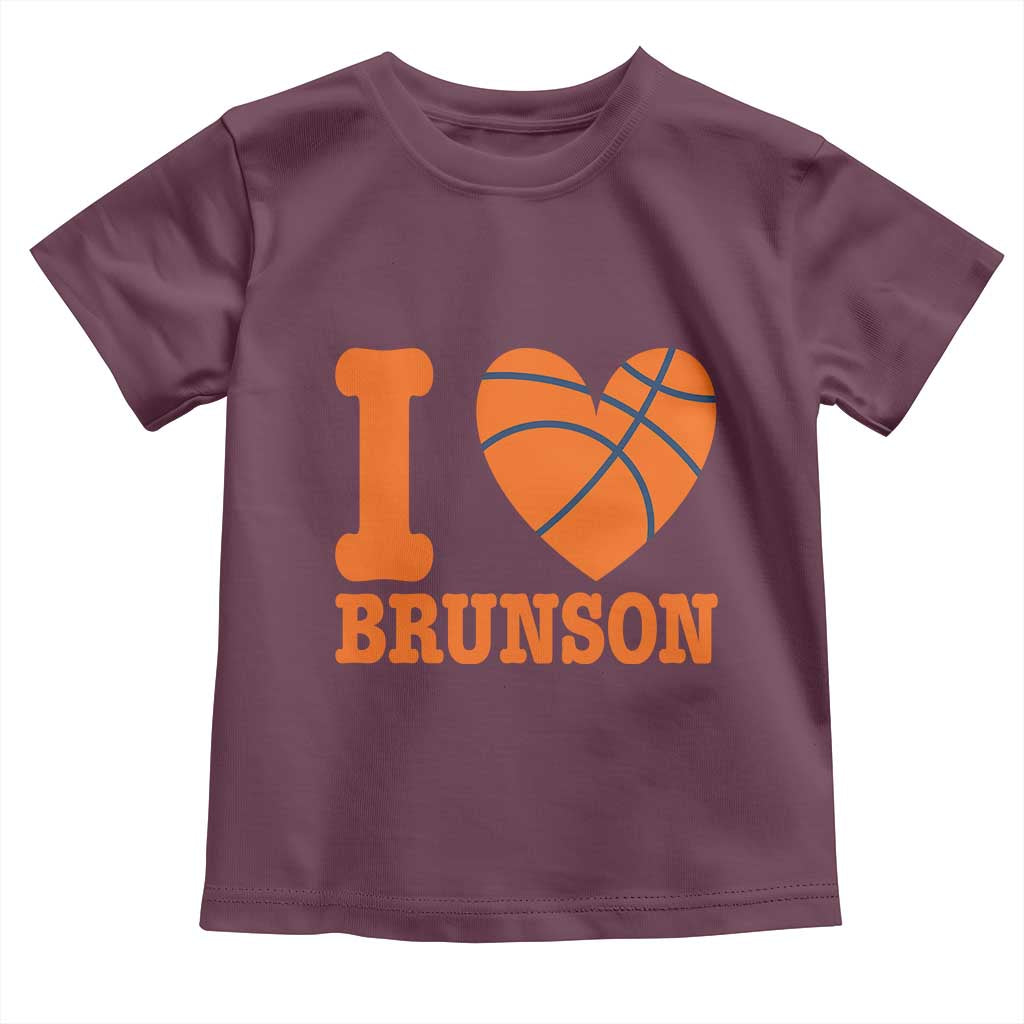 Funny I Love Brunson Name Toddler T Shirt Hoops Fan Gift
