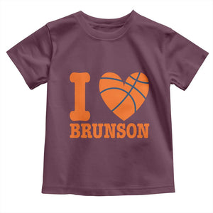 Funny I Love Brunson Name Toddler T Shirt Hoops Fan Gift