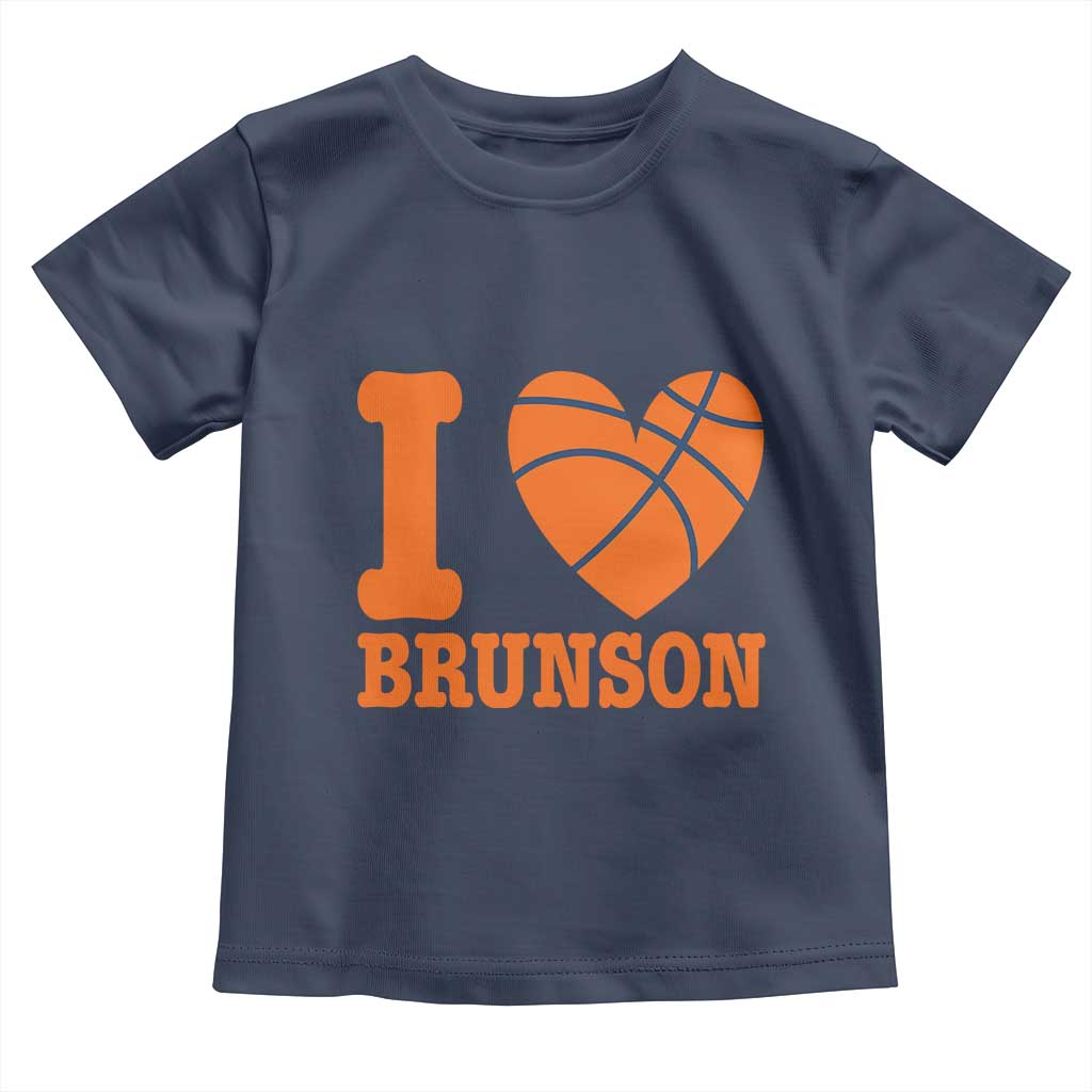 Funny I Love Brunson Name Toddler T Shirt Hoops Fan Gift