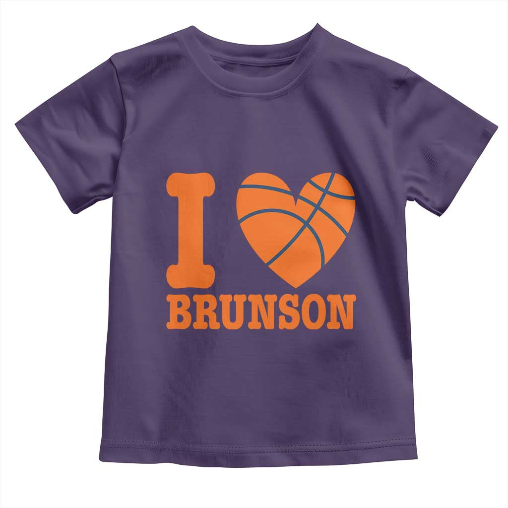Funny I Love Brunson Name Toddler T Shirt Hoops Fan Gift