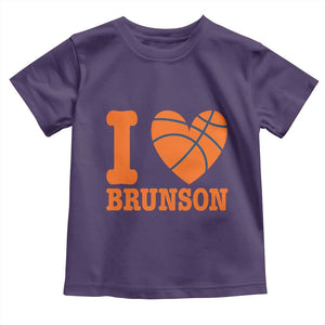 Funny I Love Brunson Name Toddler T Shirt Hoops Fan Gift