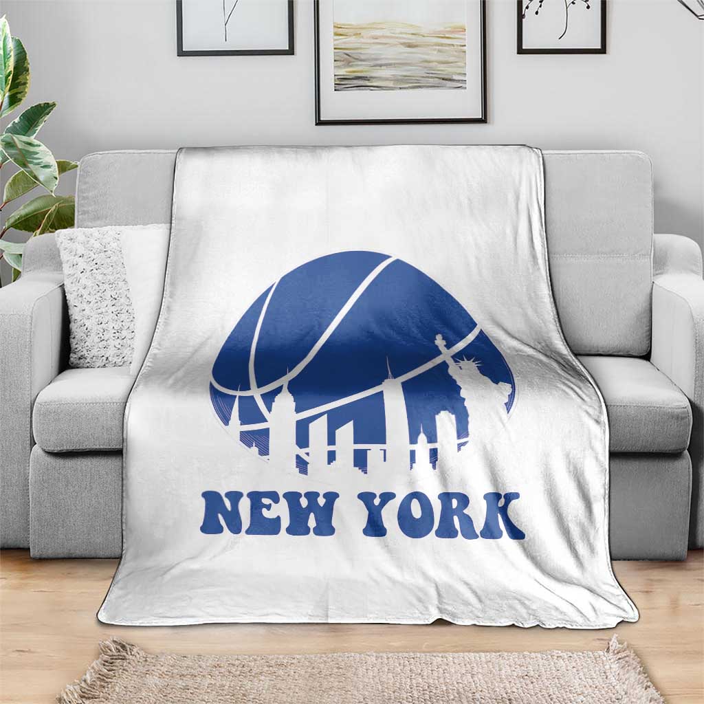 New York Skyline Throw Blanket Proud Game Day Sports Fan Gift